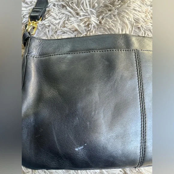 Etienne Aigner Vintage 90’s Crossbody Soft Black Leather Bag - Picture 5 of 13